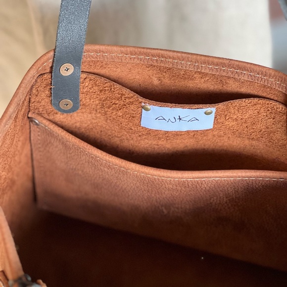 Handmade Distressed Leather Tote Bag - Picture 10 of 10